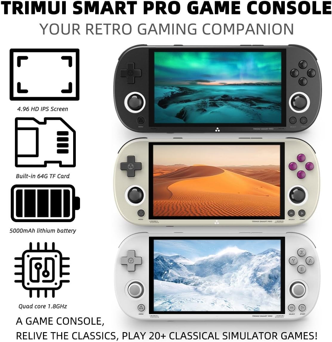 Trimui Smart Pro 4.96 720×1280 64GB Black