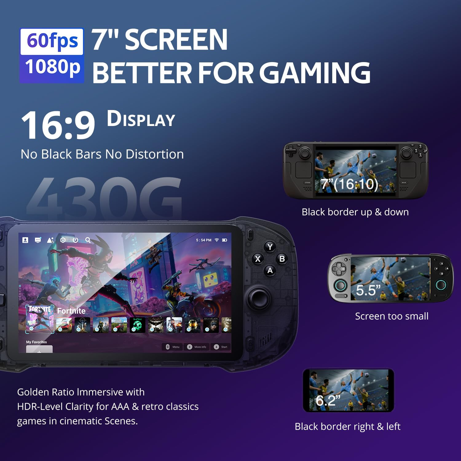 Onepro Cloud Handheld Portable Remote Play Gaming Console, for Xbox Cloud Gaming