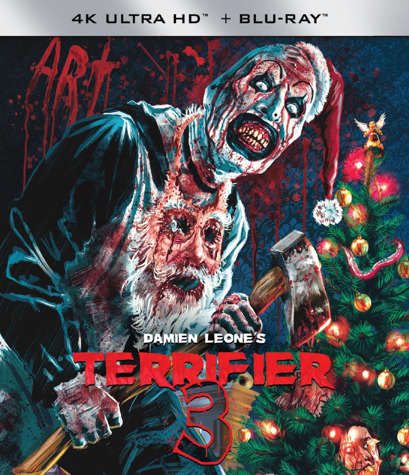 Terrifier 3 Limited Edition Blu ray DVD Horror Movie Film Combo Pack