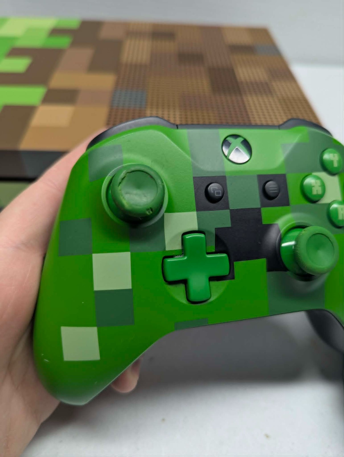 Minecraft Xbox One Limited Edition With Controller And Cables FULLY WORKING