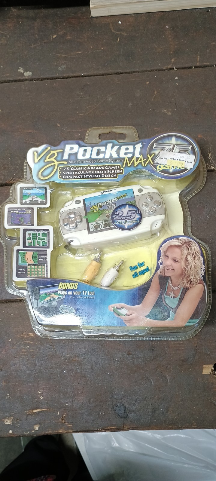 Vintage NOS SEALED, VG Pocket Max HANDHELD Clone Console 75 Arcade Game Library
