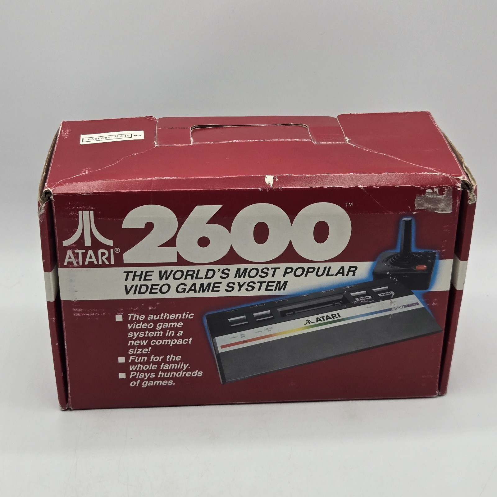 Atari 2600 Jr. Console BOX ONLY with manual and registration card 1987