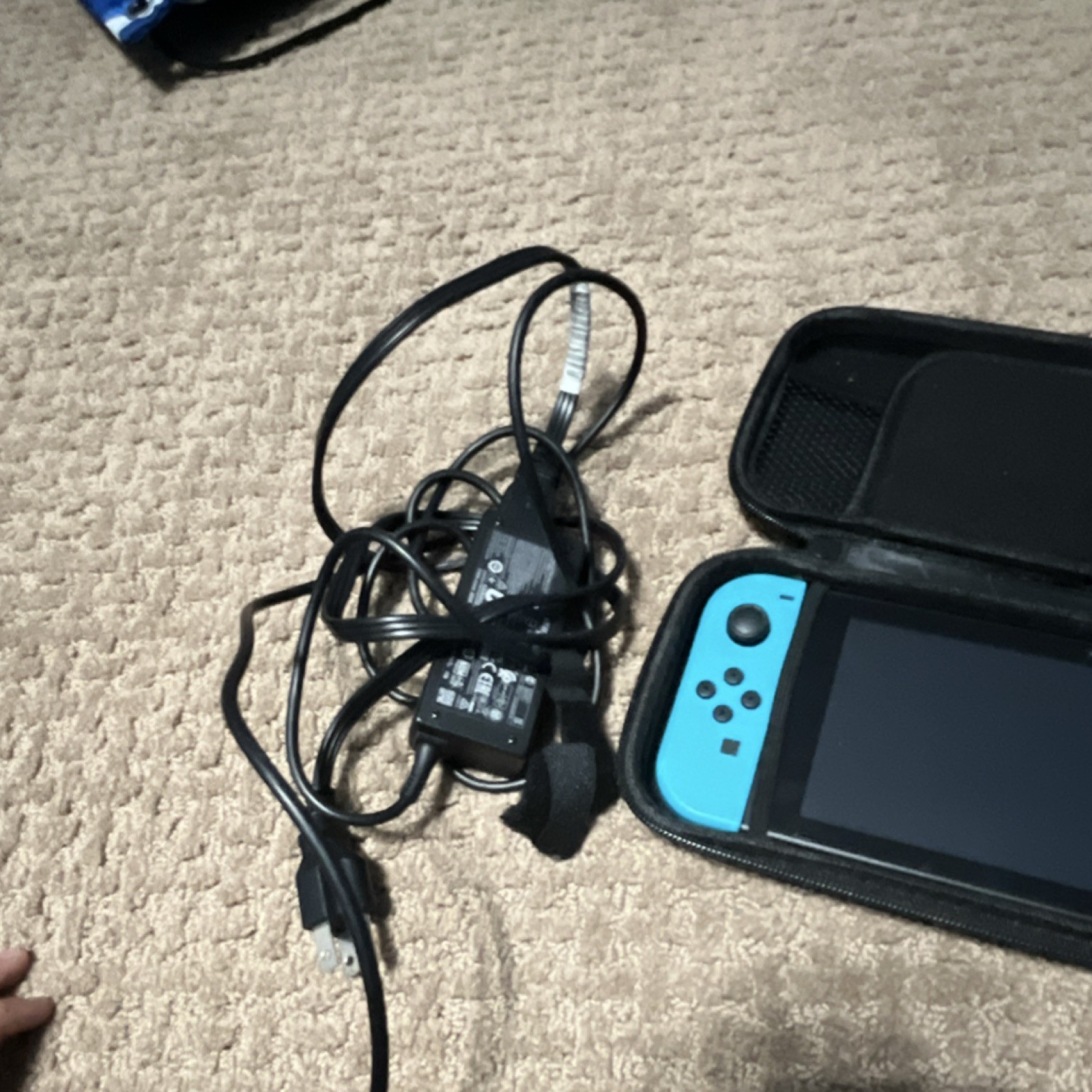 Nintendo Switch Console Black with Red & Blue Joy-Con USB-C Handheld Mode