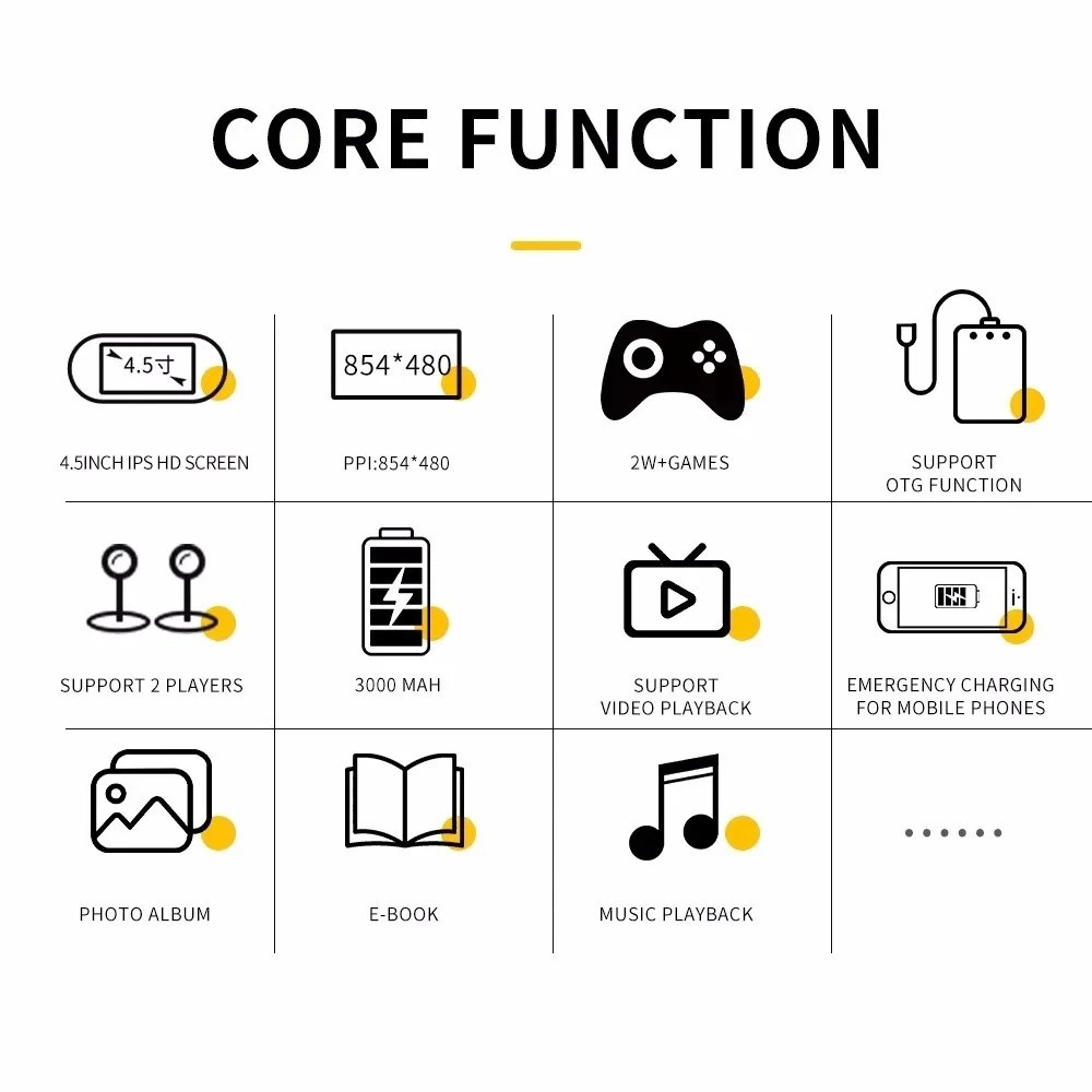 SF3000 Retro Handheld Game Console – 4.5” IPS, 3000mAh, Linux, Portable Player