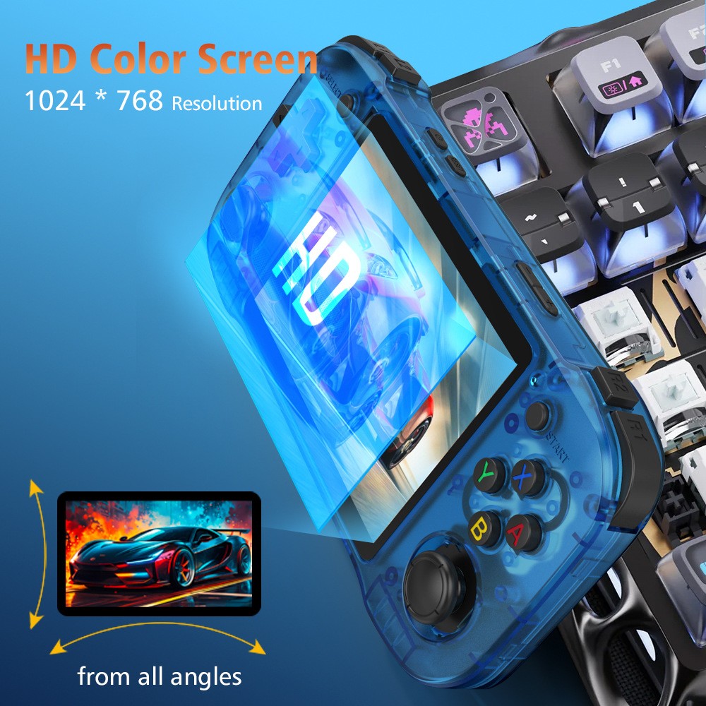 2025 New Upgraded R46h Retro Handheld Game Console, 128GB Mini Video Game