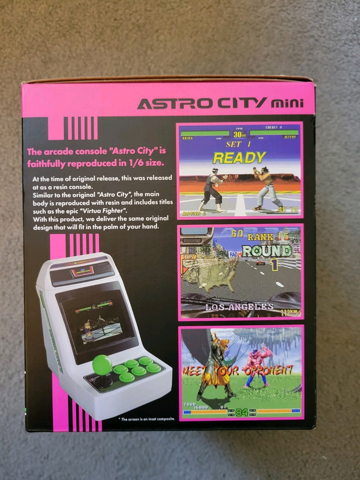 Brand New SEGA Astro City Mini Console White Green Black 37 Built-in Games