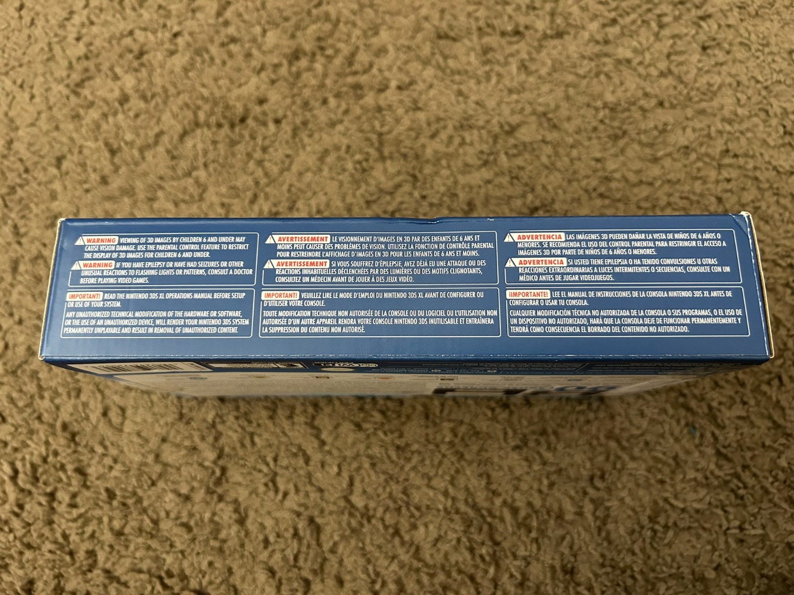 BRAND NEW Nintendo 3DS XL Handheld System – Blue/Black Console Factory Sealed!