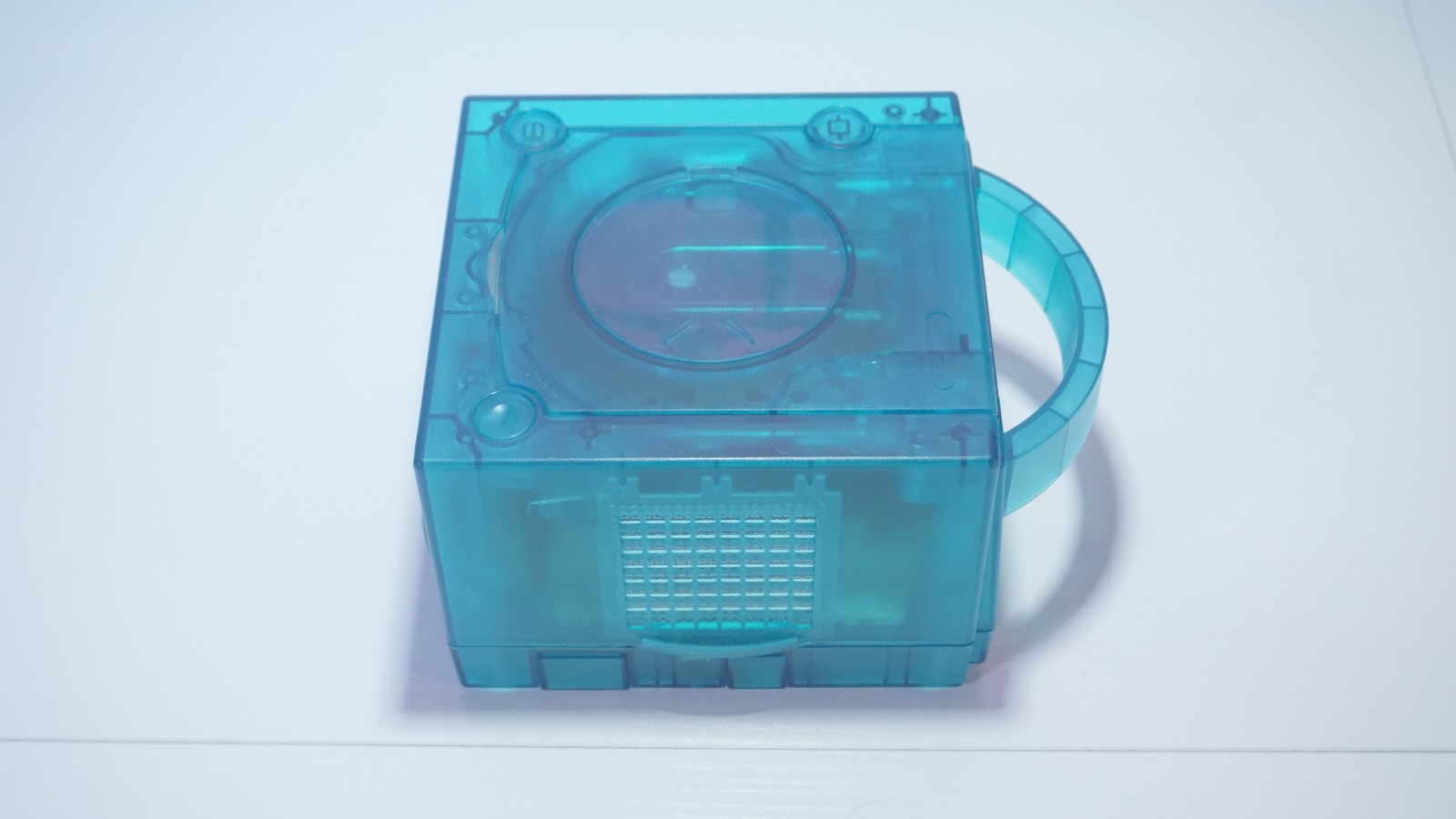 Clear Blue Nintendo GameCube Console DOL-001 (USA) with LEDs & Controller