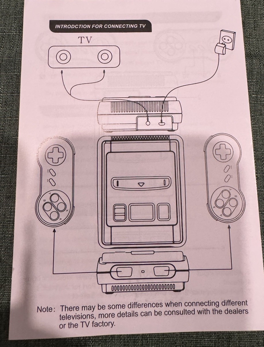 Super Mini SFC Nintendo SNES Console 620 Built-In Games AV-Out 2 Controllers