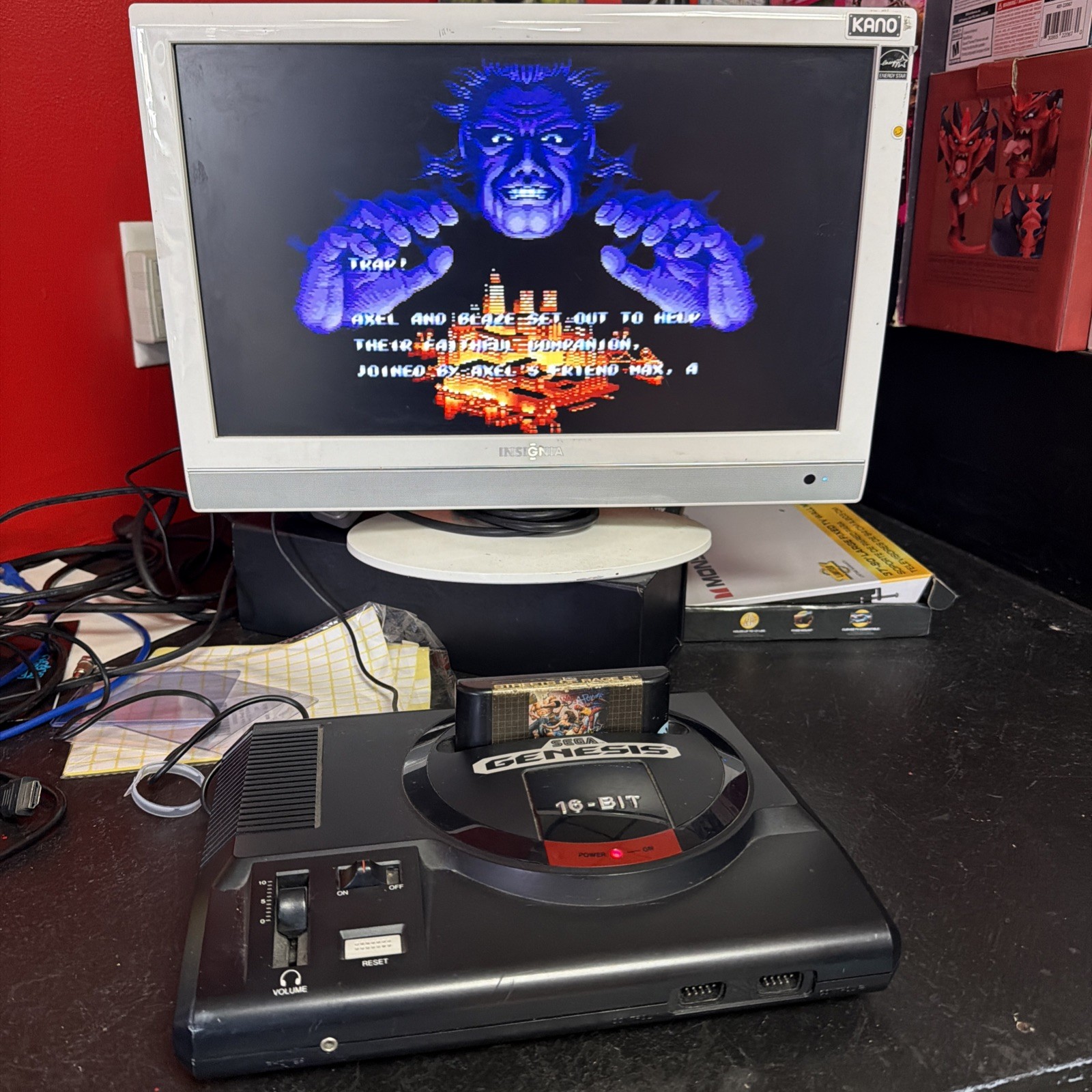 Sega Genesis Model 1 System OEM Power And Controller Tested Free Ship No Game