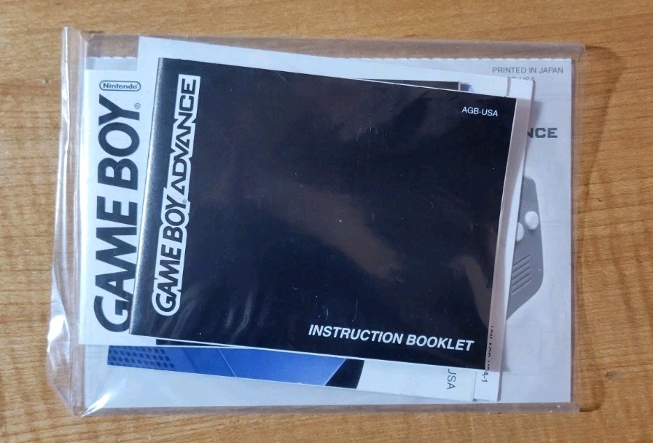 Nintendo Game Boy Advance Console Clear Glacier – Complete In Box (TESTED)
