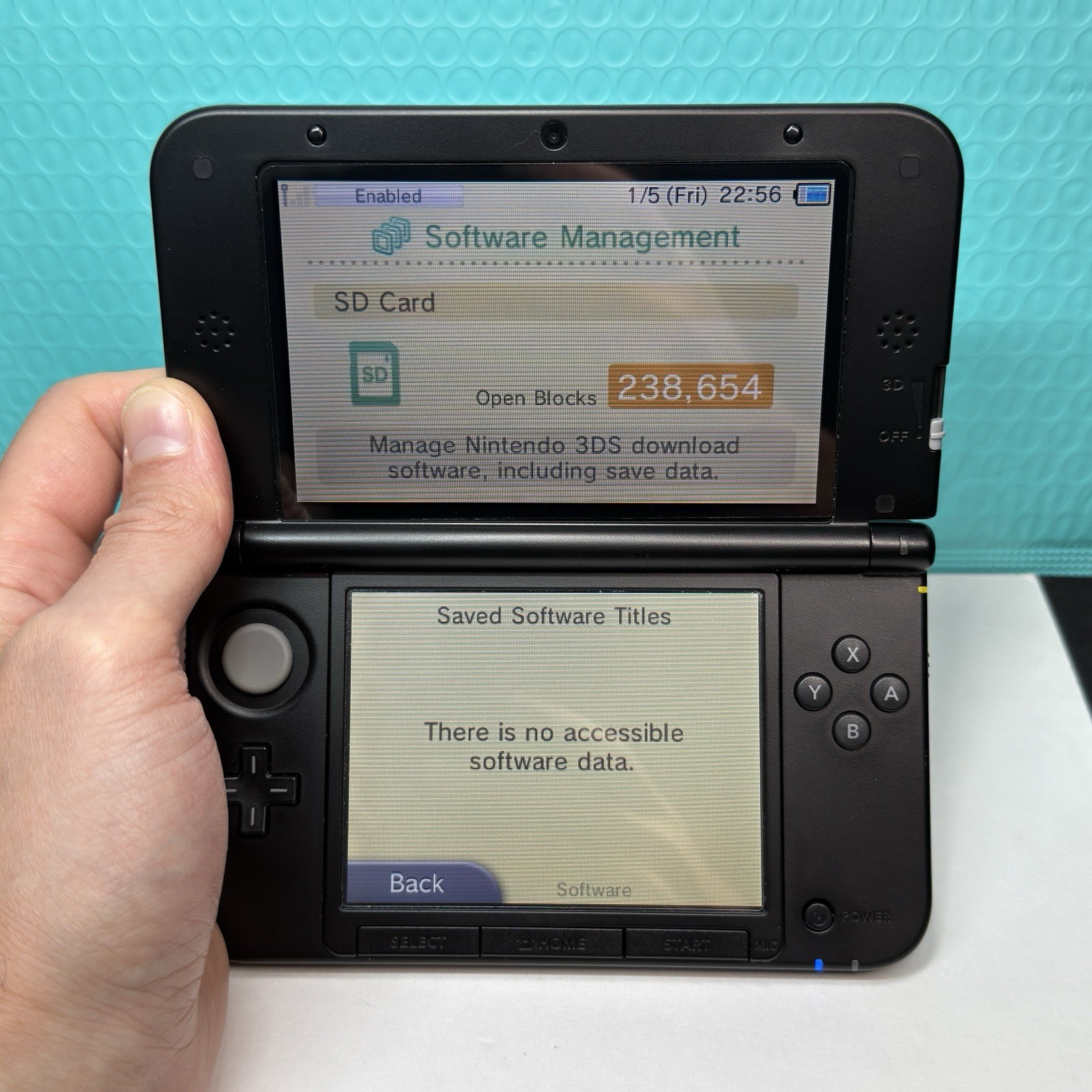 Nintendo 3DS XL [32GB Upgrade] Handheld Console System – Blue & Black
