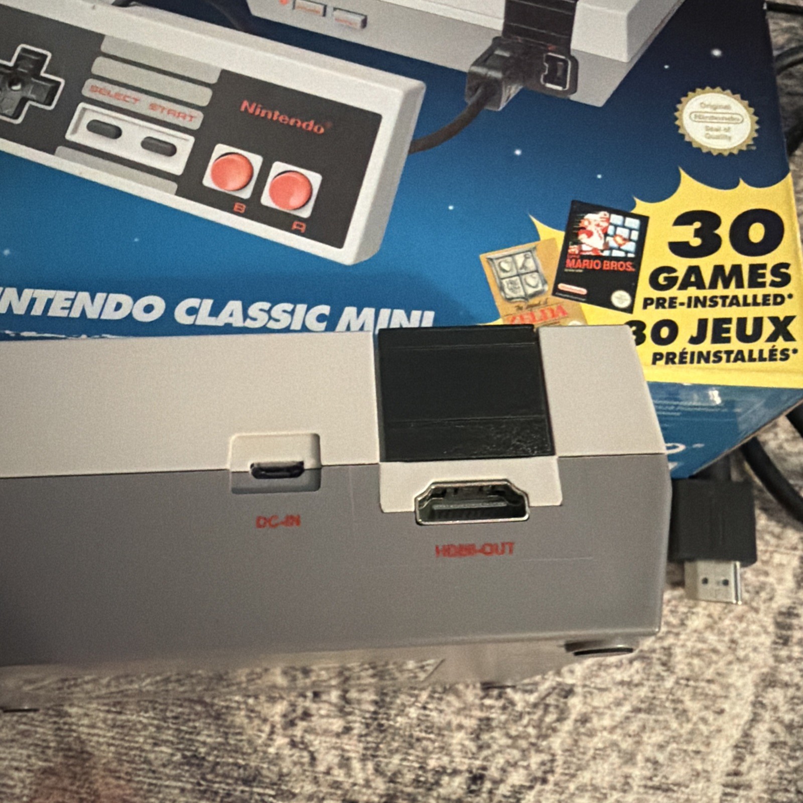 EU Nintendo NES Mini Classic Edition HDMI Console with 30 built-in Games Genuine