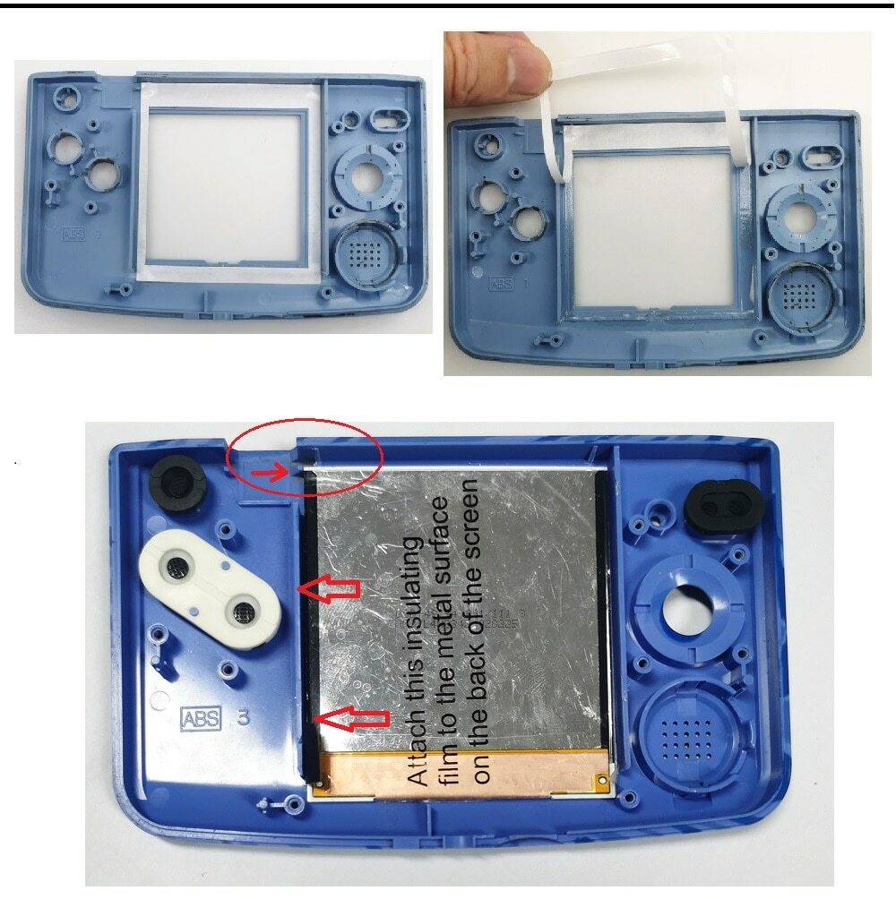 Neo Geo Pocket Color OSD Q5 IPS Backlight Mod kit