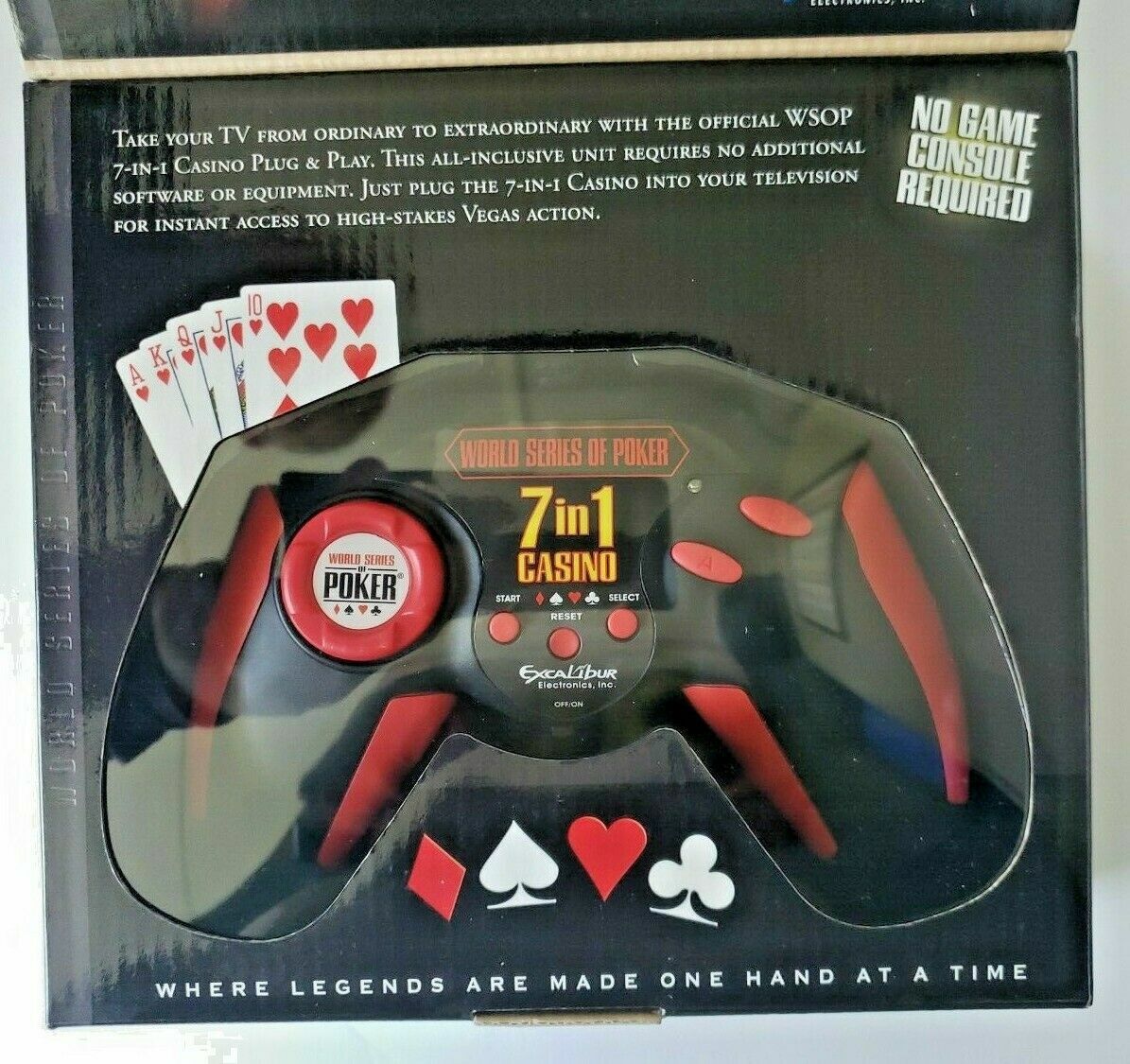 World Series of Poker Plug and Play 7-in-1 Casino by Excalibur New Package SH5