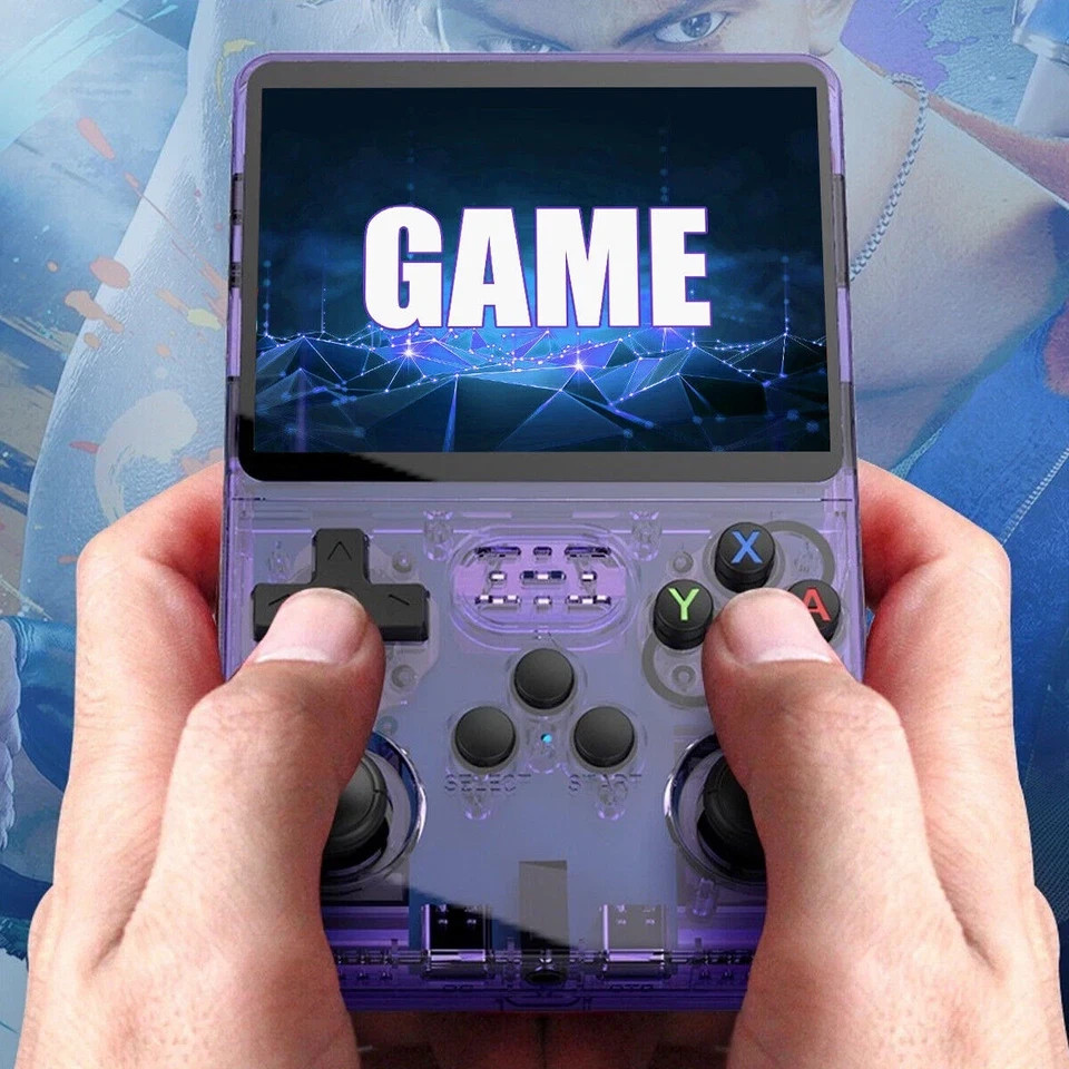 New R36s Retro Handheld Game Console,3.5in IPS, 128GB Preloaded with 35000 Games