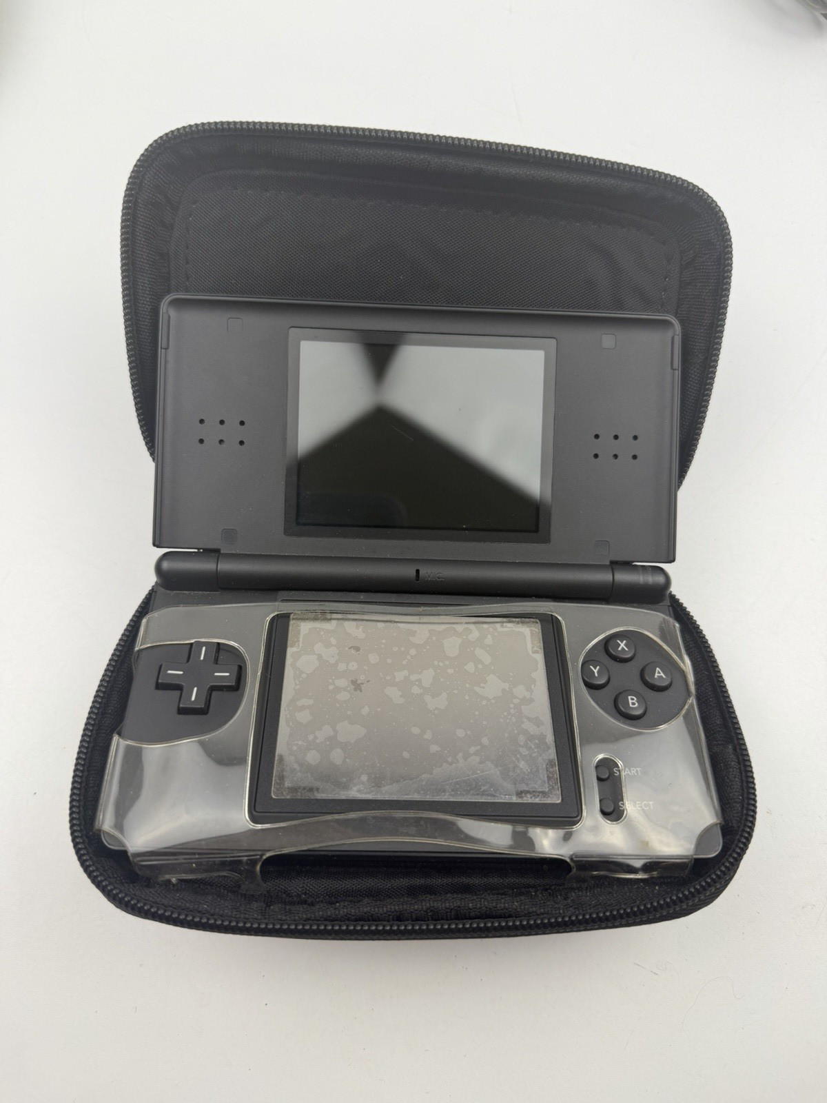 Nintendo | DS Lite | Black | Handheld Console w/ Stylus | Charger | Case & Games