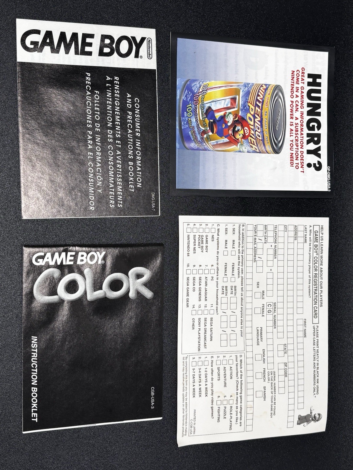 Nintendo GameBoy Color Handheld System – Kiwi – Complete – VG – Excellent Box