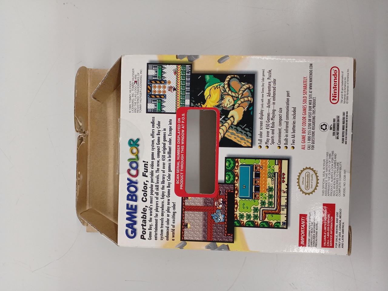 Nintendo Gameboy Color TOMMY HILFIGER Limited Edition model Boxed Tested 2140-9