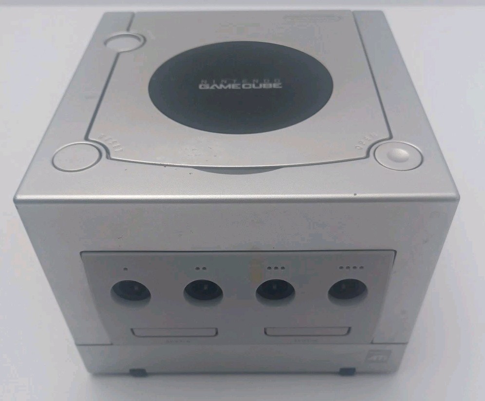 Nintendo GameCube Platinum Console -Controller- Cords Included DOL 001