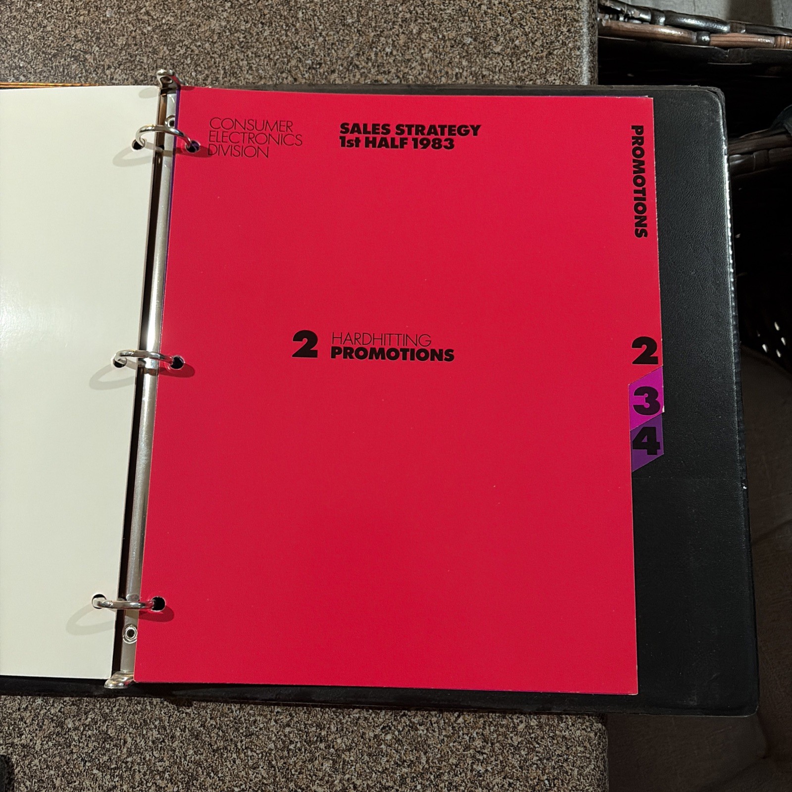 Vintage ATARI Sales Strategy 1st Half 1983 Binders