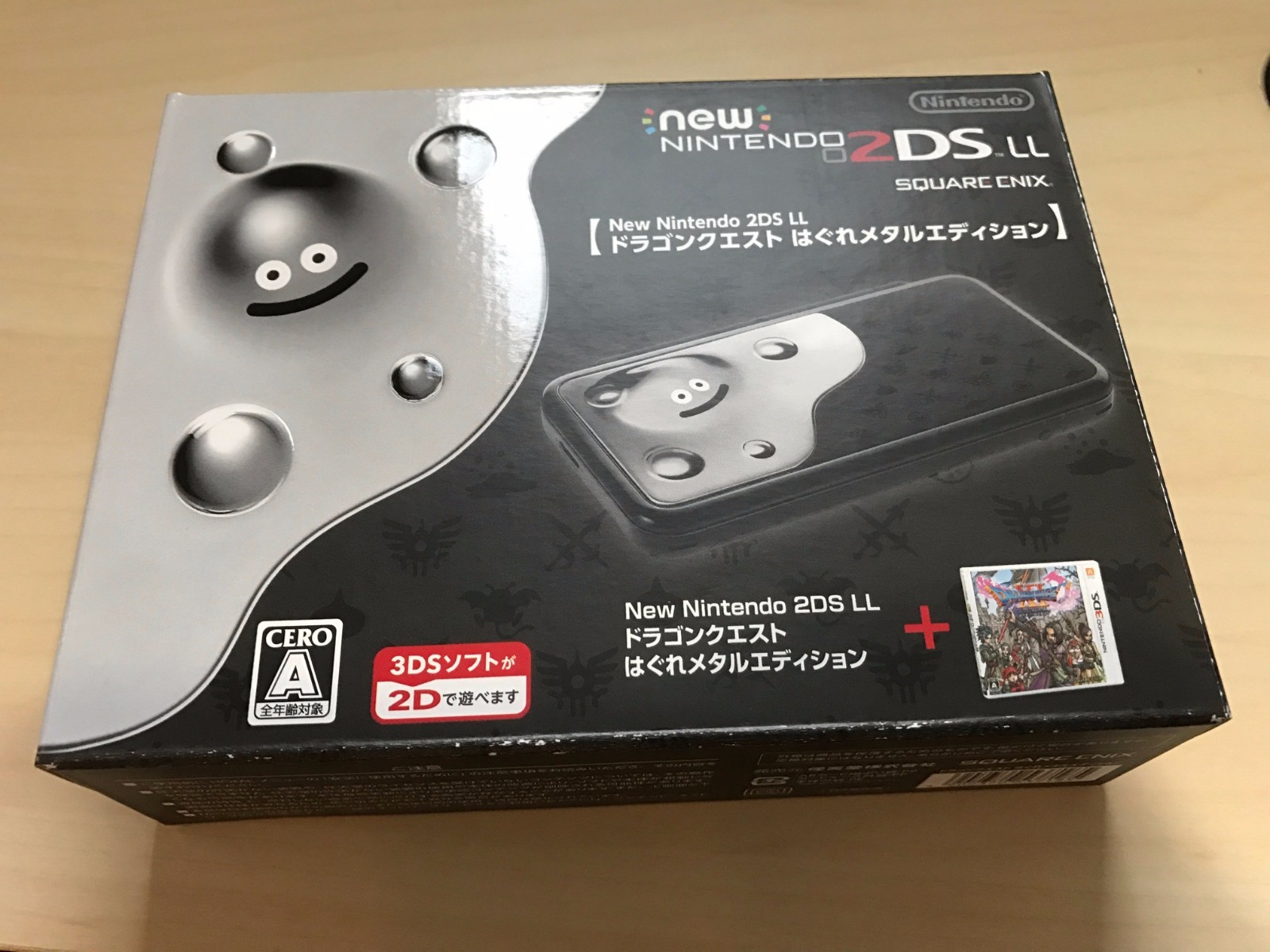 Nintendo 2 DS LL Dragon Quest Liquid metal slime Edition Metal Babble F/S EMS