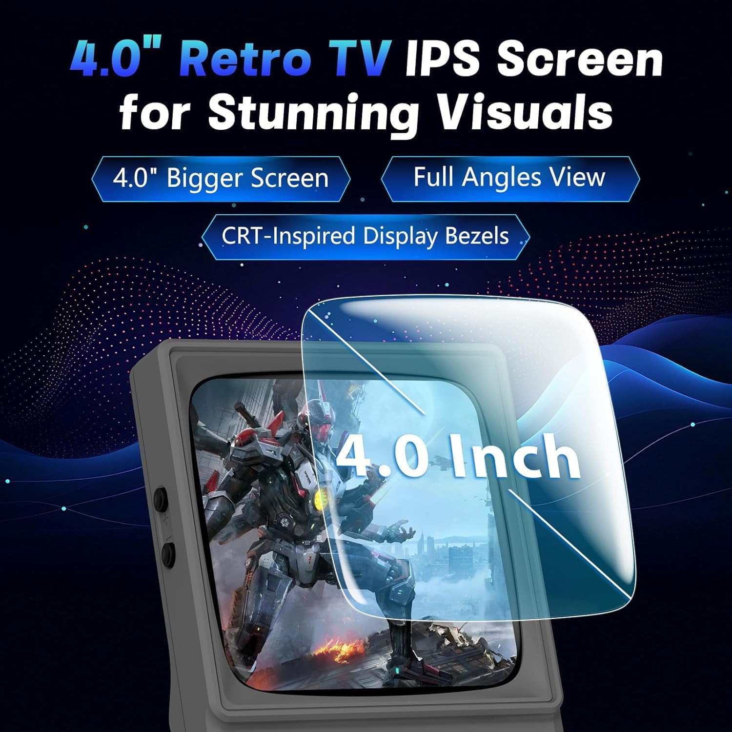 R36TMAX Retro Handheld Game Console, Portable Retro Gaming Console with 4.0” Crt