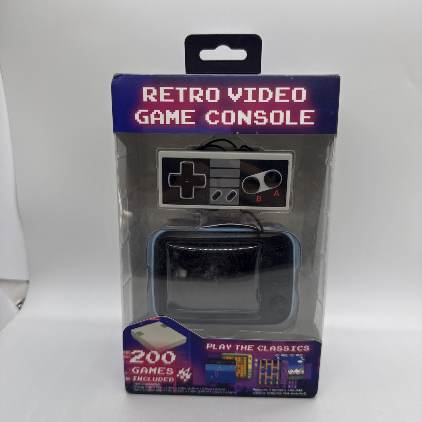 Vivitar Mini Retro Video Game Console 200 Classics Built-In Games with Mini TV