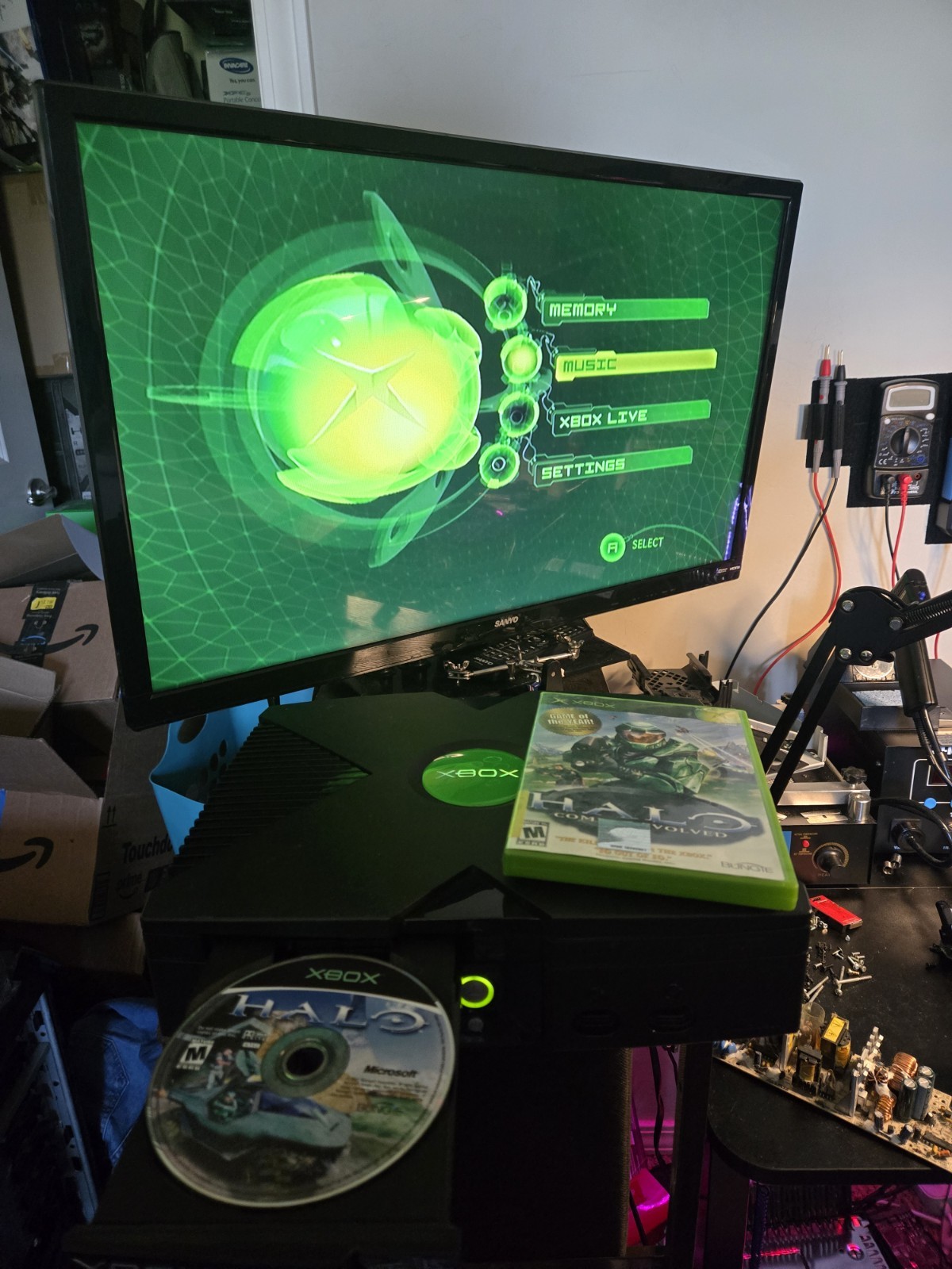 Original Xbox Black V1.0 Console Only Reconditioned, Recapped, Repasted