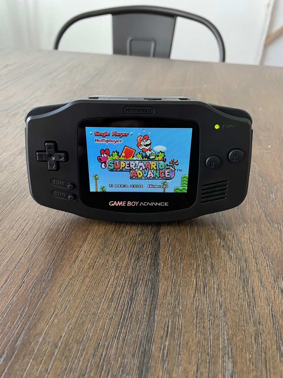 Nintendo GameBoy Game Boy Advance IPS V5 OSD Backlit Custom All Black Backlight