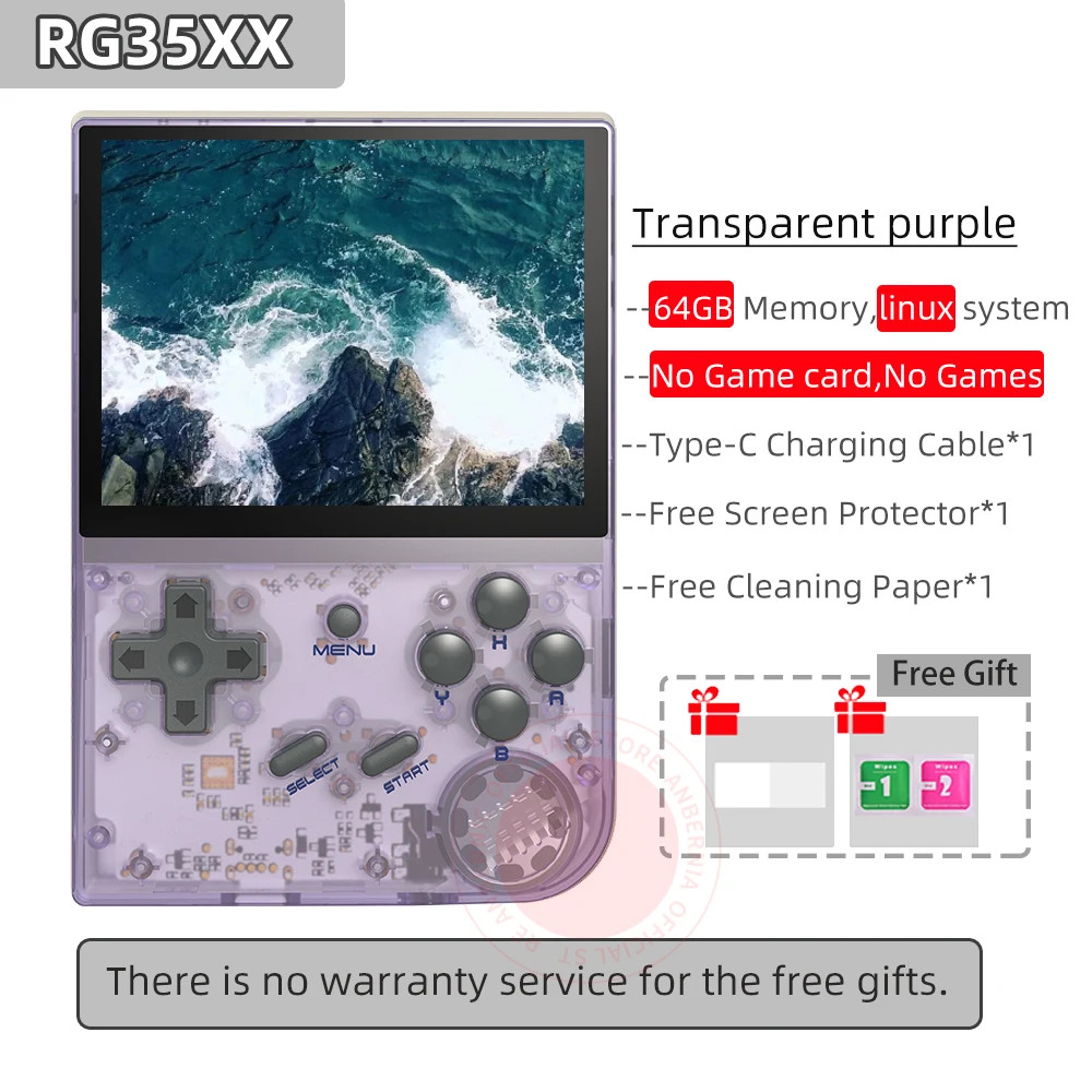 64 Bit RG 35XXPRO RG35XX plus Retro Handheld Game Player Built-In 64G TF 5K+ Cla