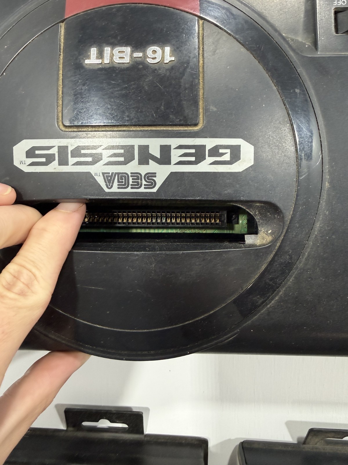 Original Sega Genesis Model 1 Console Sonic System Box Sonic 1&2 Tested Working