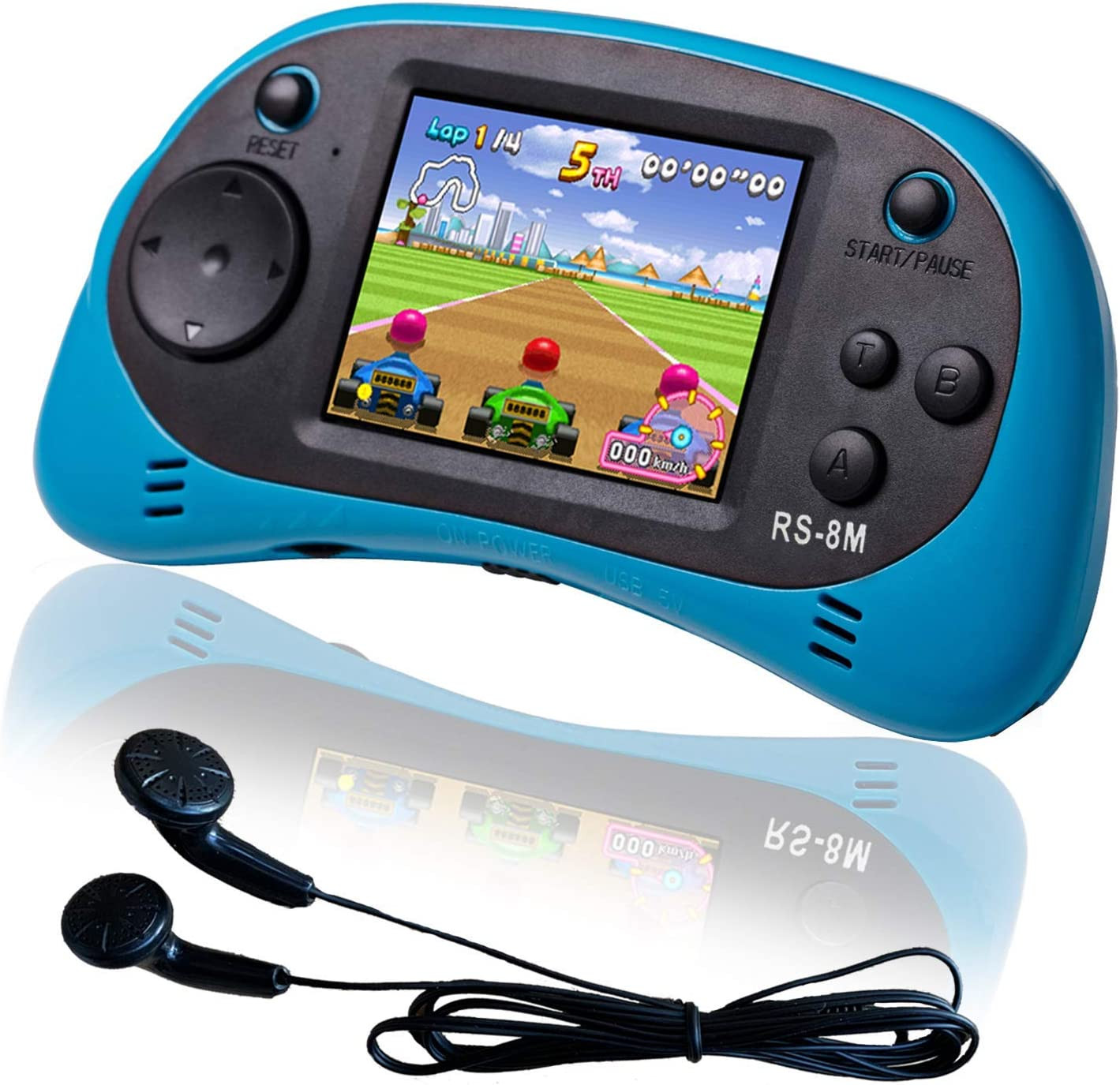 16 Bit Kids Handheld Games Built-In 220 HD Video Games, 2.5 Inch Portable Game
