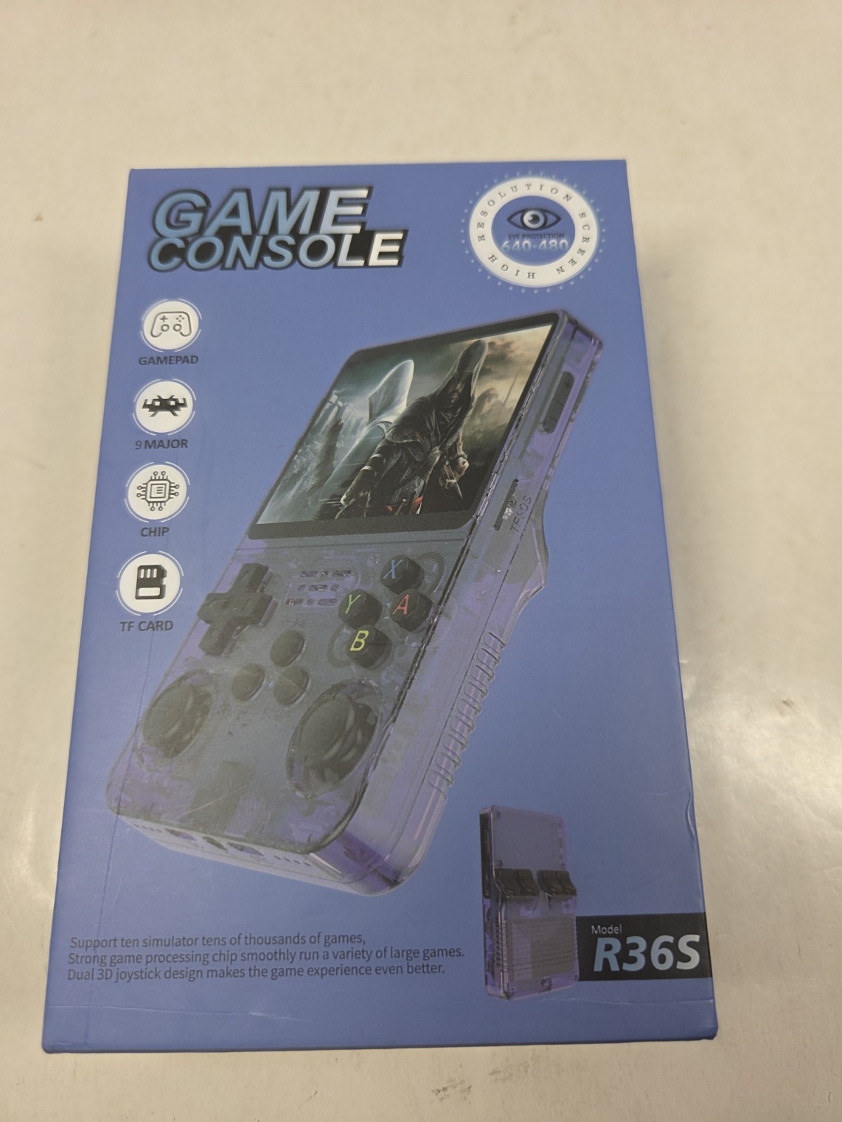 128GB, R36S Retro Handheld Game Console Video Games 128GB Consoles 20000+ Games