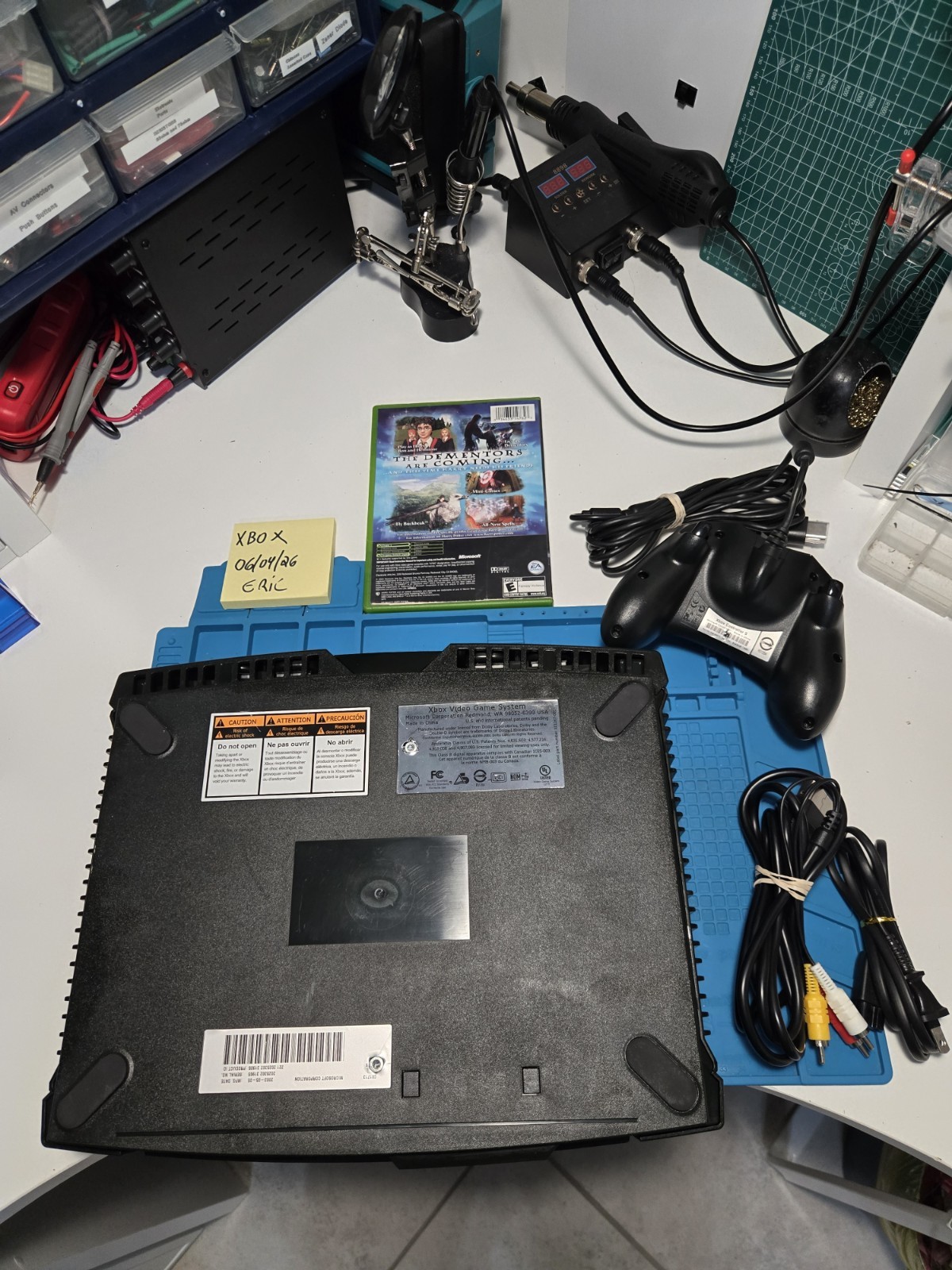 Microsoft Xbox OMG console Completely Cleaned with 1 Game and 1 Controller.