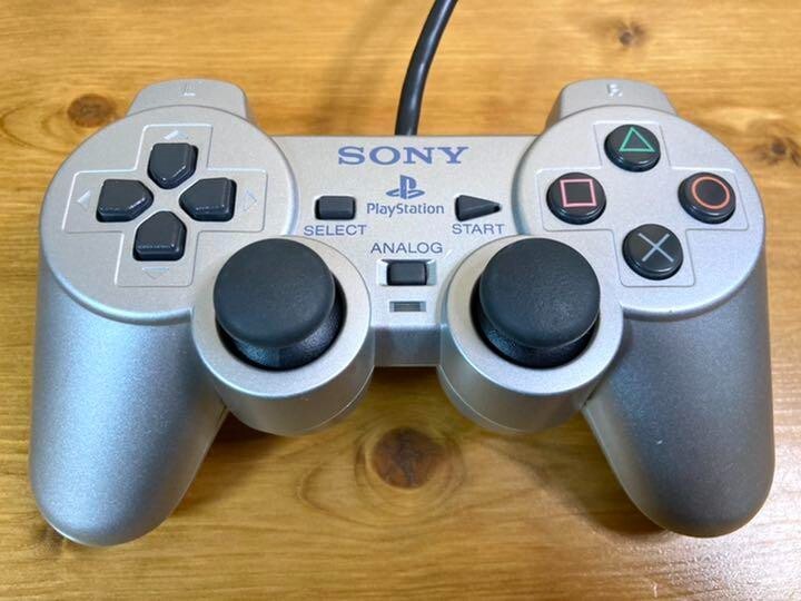 PlayStation 2 Satin Silver SCPH-50000 TSS ps2 sony W/ Controller Cable Adapter