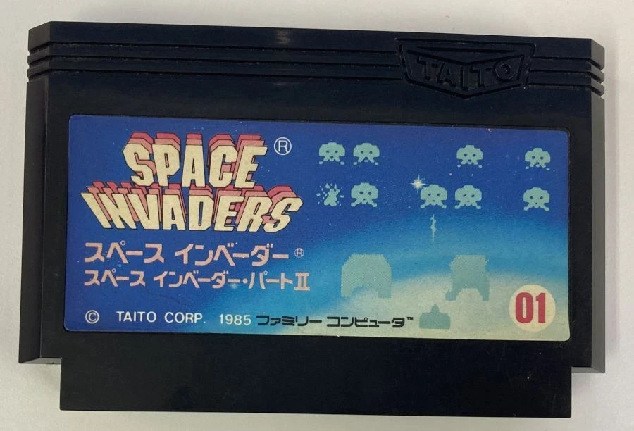 Space Invaders 1985 Taito 01 Japanese Nintendo Famicom boxed FREE SHIPPING WORLD