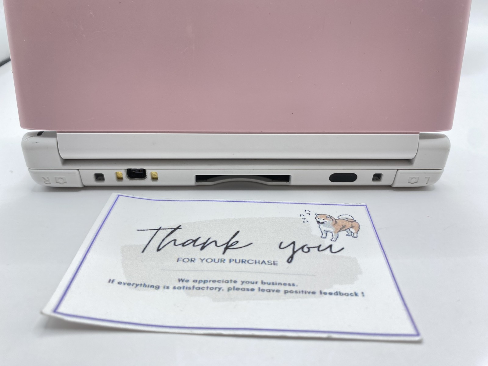 Scratched Nintendo 3DS XL LL Pink White SPR-001 Console