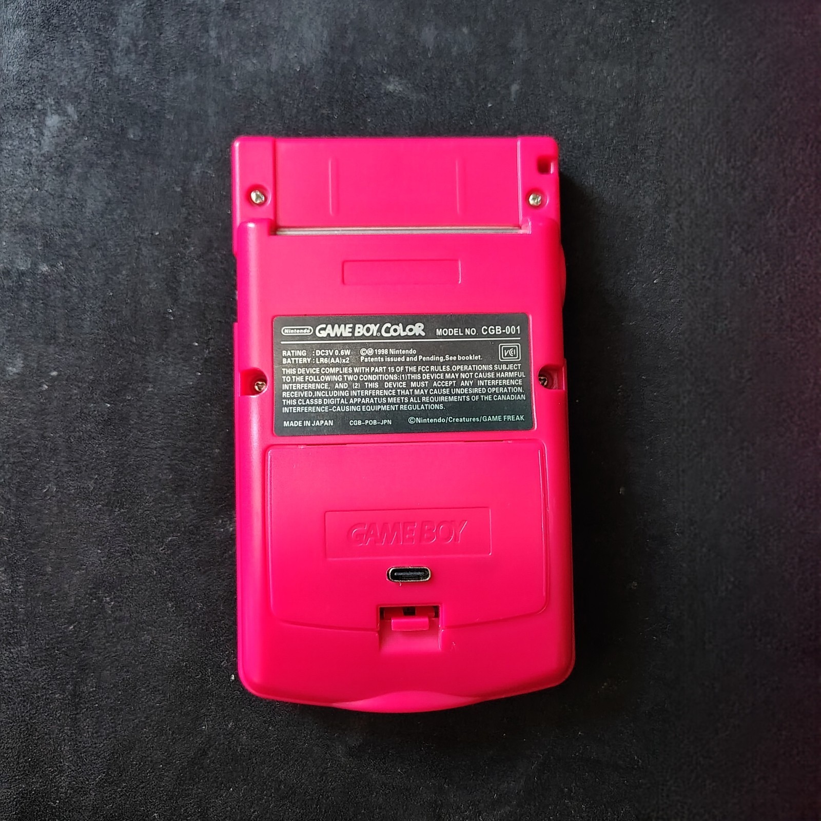 Upgraded OLED Game Boy Color, USB-C, Amp