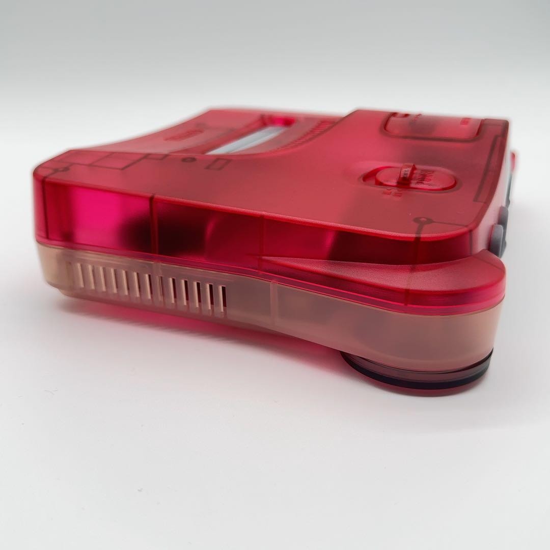 Nintendo 64 NUS-001 Home Console Clear Red Complete in Box CIB Near Mint Rare