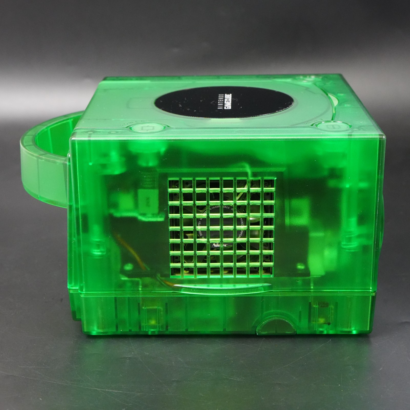 Nintendo GameCube Replacement Clear Green Shell Console NTSC U-C/J Region Switch
