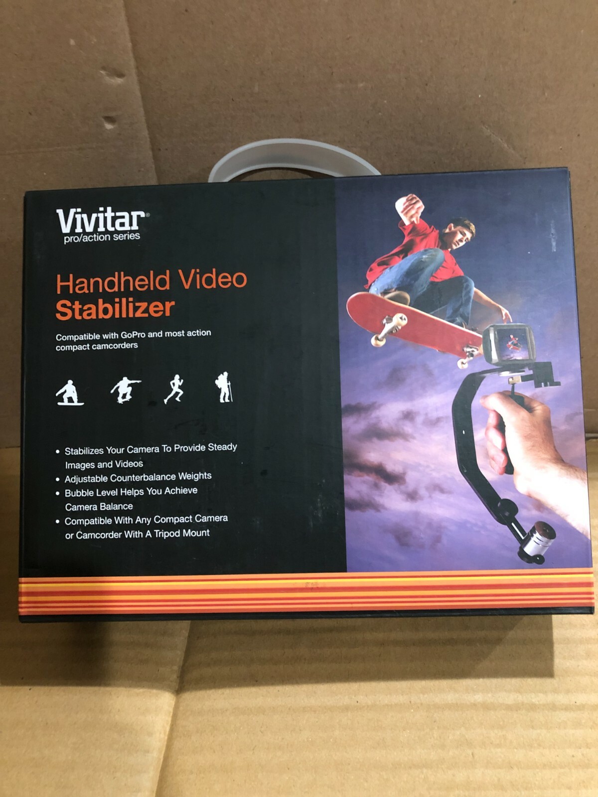 VIVITAR HANDHELD VIDEO STABILIZER PRO/ACTION SERIES NEW FREE SHIPPING