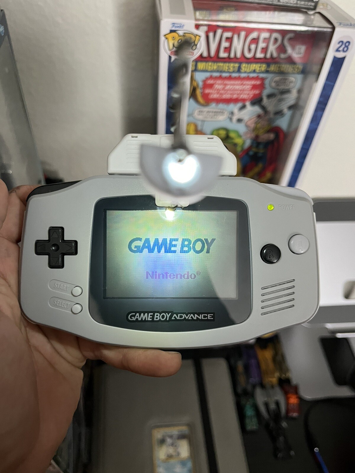 Nintendo Gameboy Advance Console Gray/Black/White Body RE-SHELL RE-WORK RE-DONE