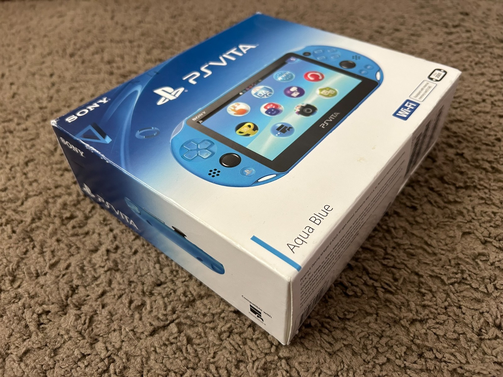Sony PlayStation Vita Handheld System PCH-2001 Aqua Blue USA Version Complete PS