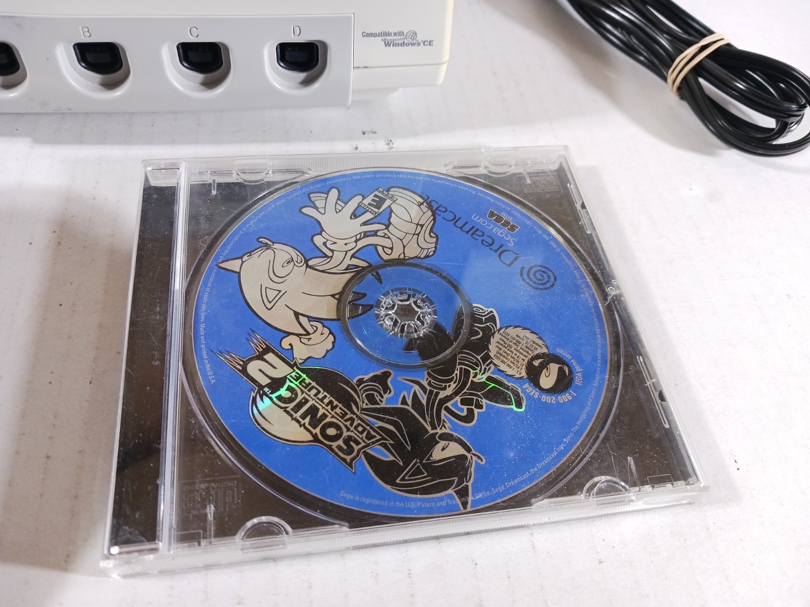 SEGA Dreamcast Console Bundle Tested Working Sonic Adventure 2 Disk Set Lot