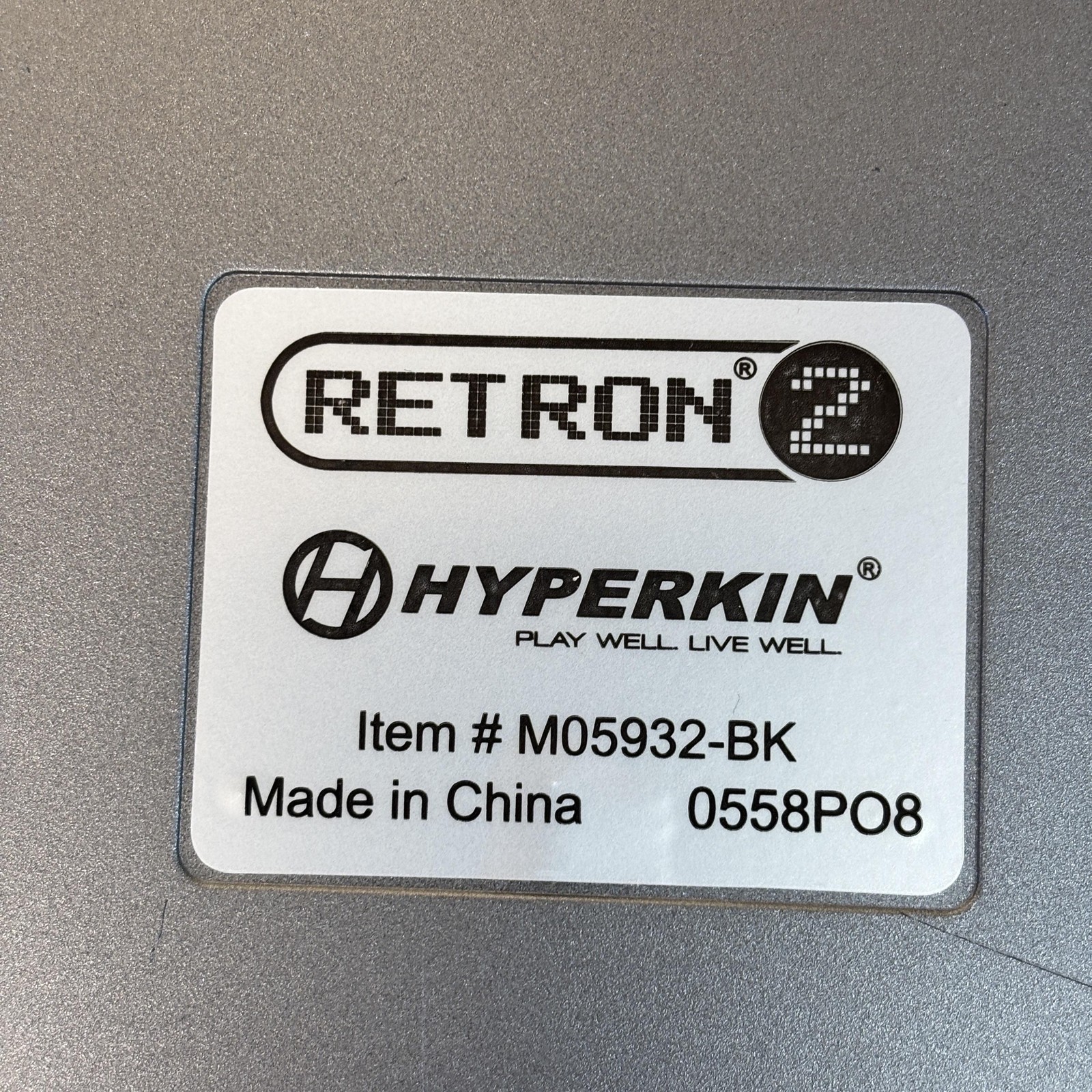 Hyperkin Retron 2 M05932-BK Black 2-In-1 Retro Home Video Gaming Console 8PO8