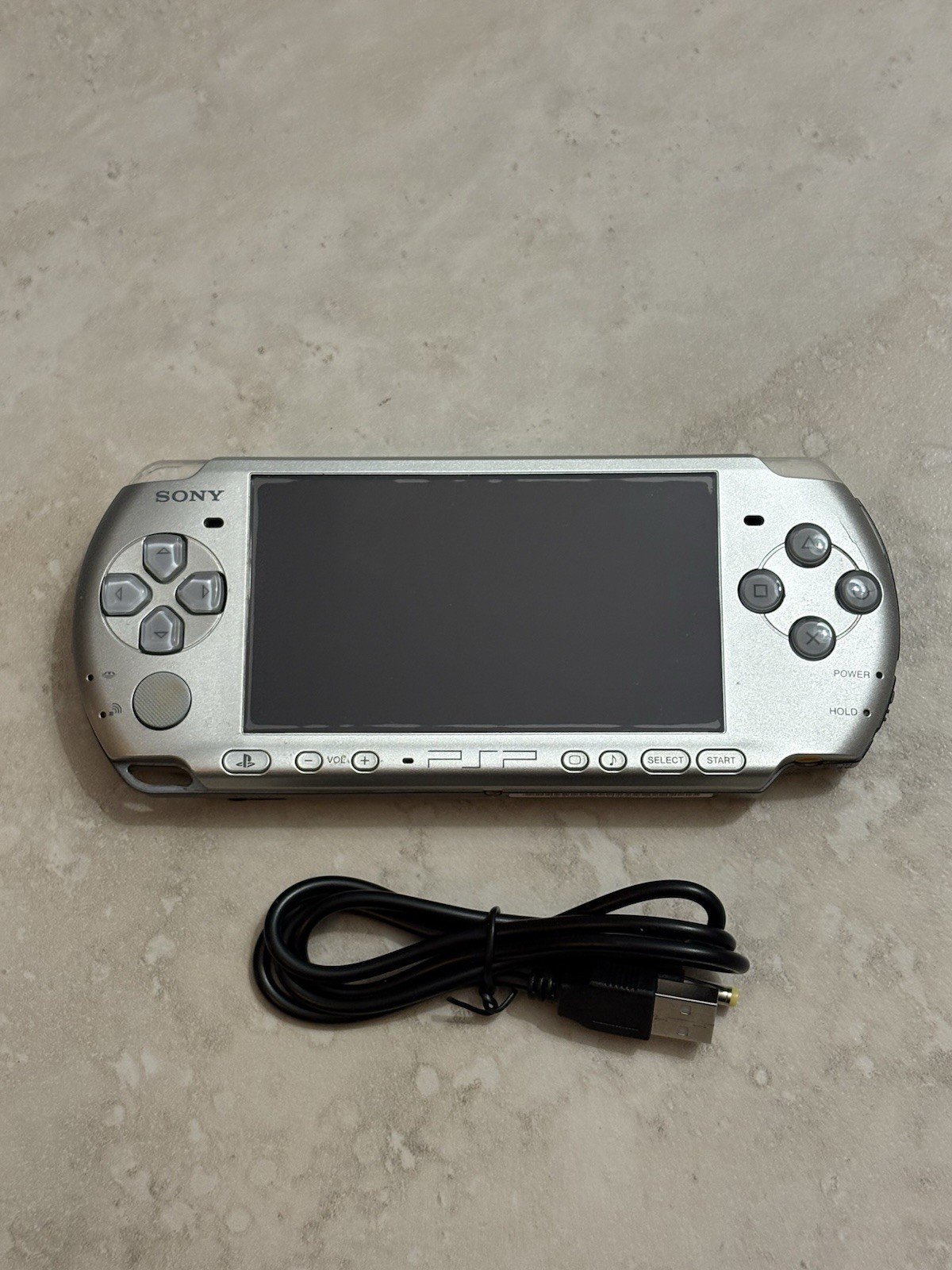 Mystic Silver Sony PSP 3000 System w/ Charger, Battery, & Bundle Import