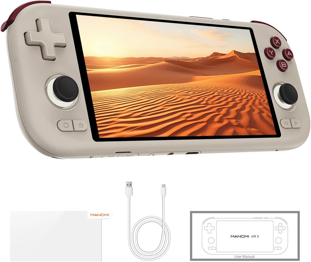 Mangmi Air X Game Consoles,5.5 Inch IPS LCD Android 14 System and 5000Mah Batter