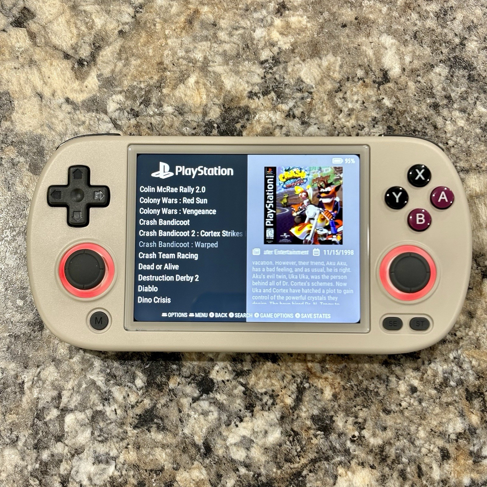 New Anbernic RG40XXH Gaming Handheld New 64GB Card Custom RG40XX H Ready To Play