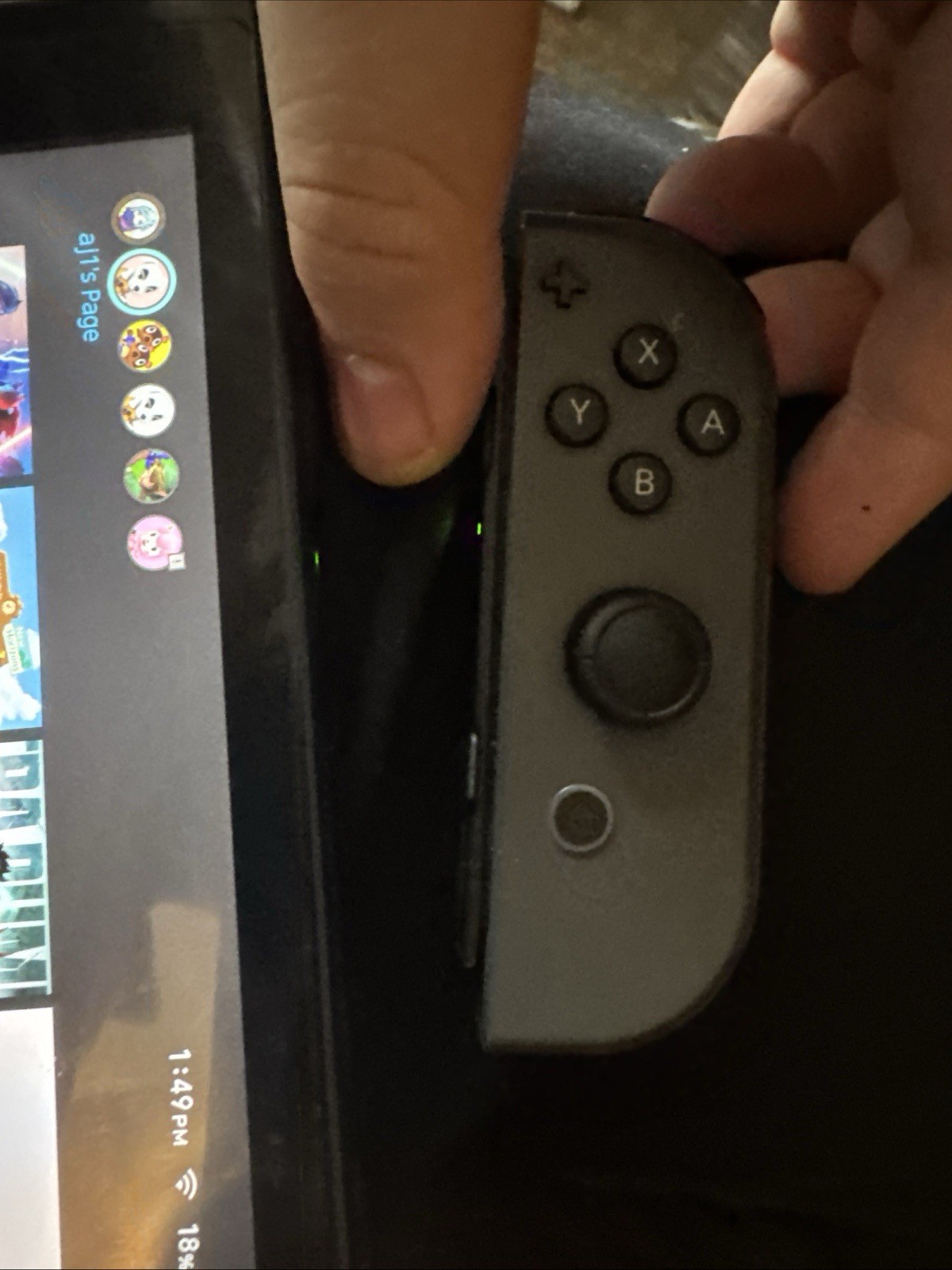 Nintendo Switch 32GB Handheld Console Gray Joy-Con With Charges’ Games No Deck